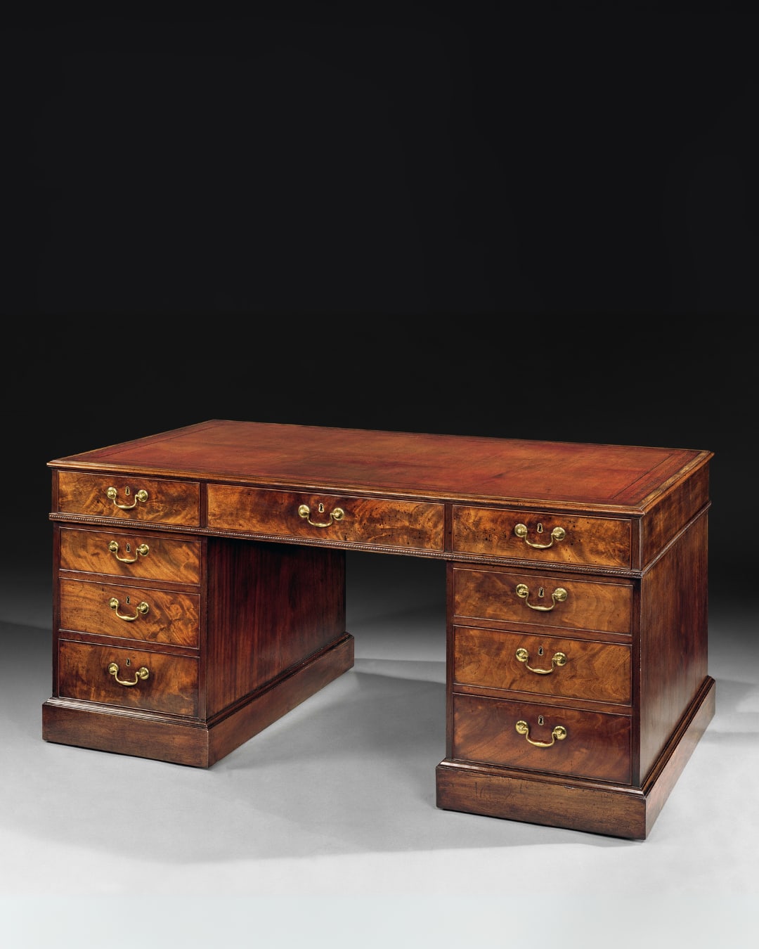 A GEORGE III MAHOGANY PARTNERS DESK , English, circa 1765