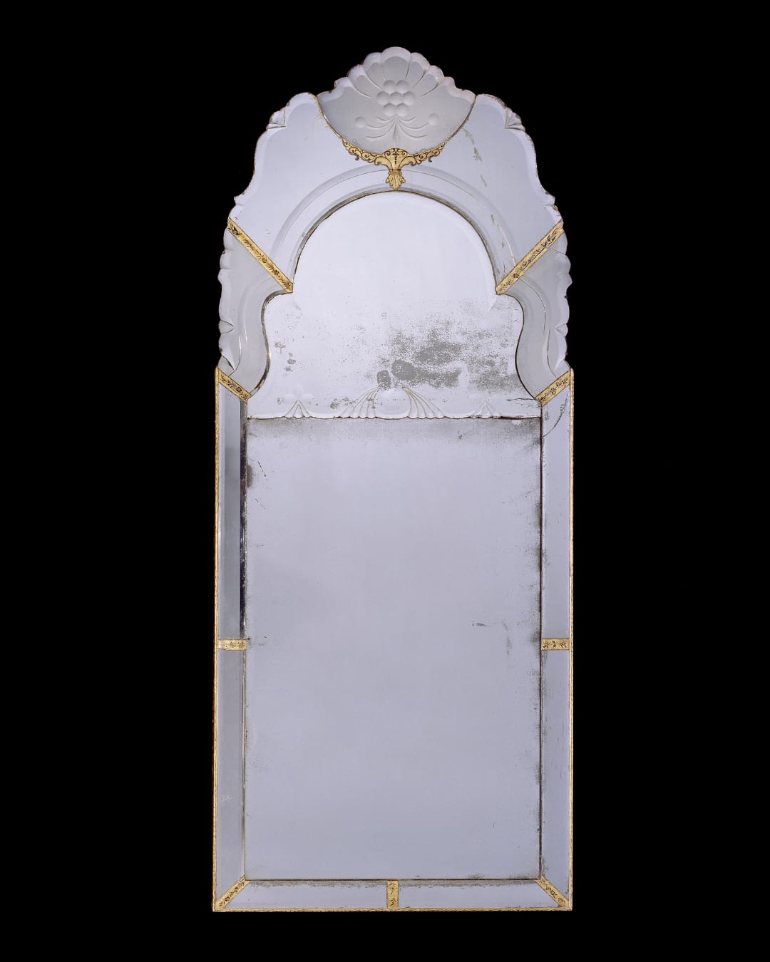 A QUEEN ANNE BORDER PIER GLASS , English, circa 1705