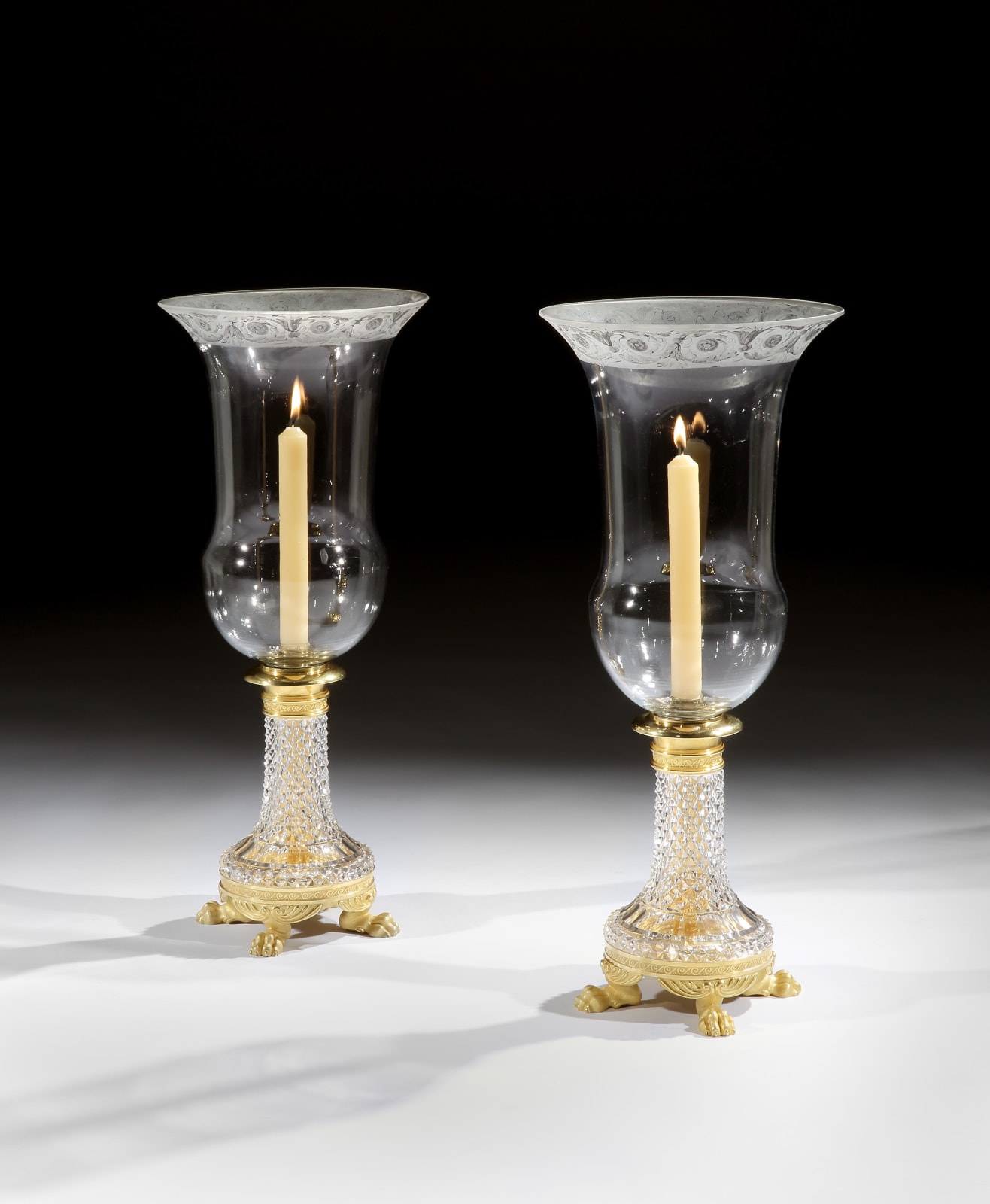 A PAIR OF REGENCY STORM LIGHTS BY JOHN BLADES, English, circa 1815