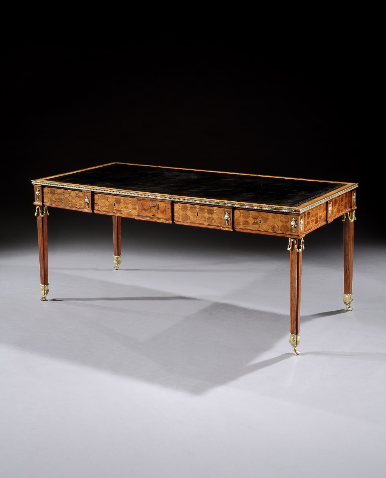 A GEORGE III SATINWOOD WRITING TABLE, English, circa 1785