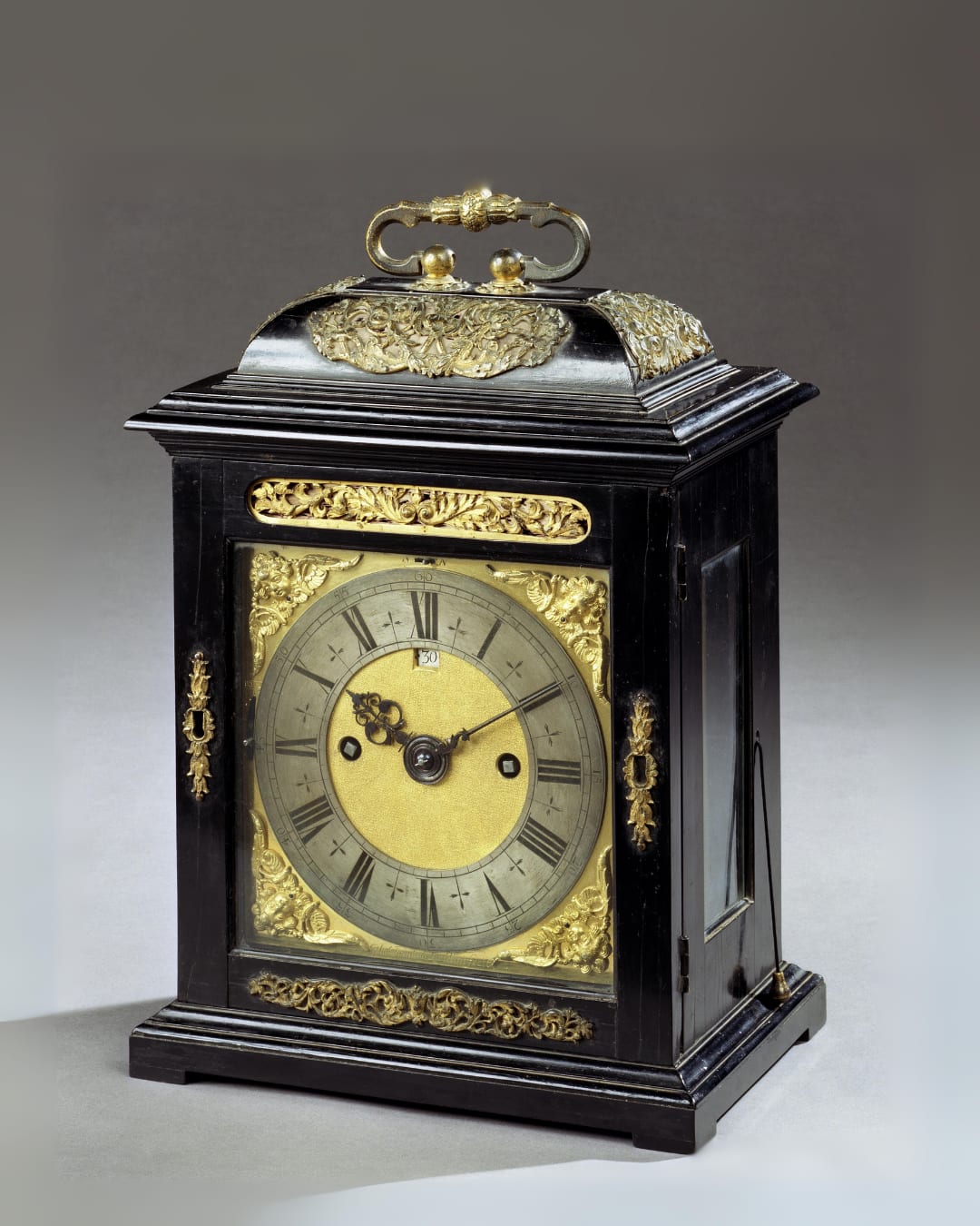 A WILLIAM AND MARY PHASE 1 TABLE CLOCK BY THOMAS TOMPION , English, circa 1688