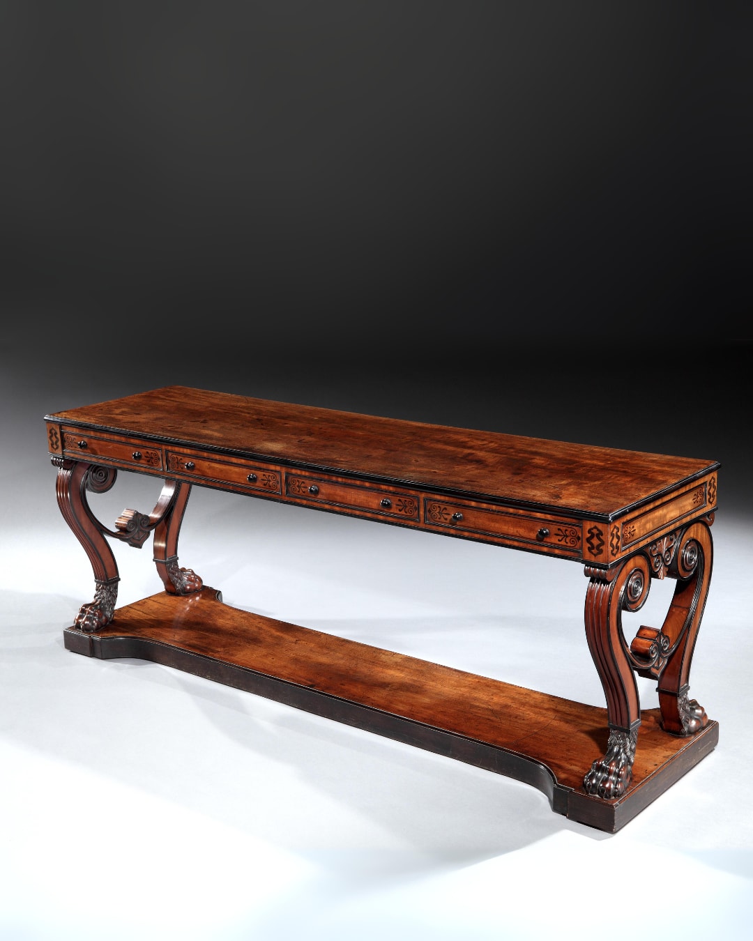 A REGENCY CENTRE TABLE TO A DESIGN BY THOMAS HOPE, English, circa 1815