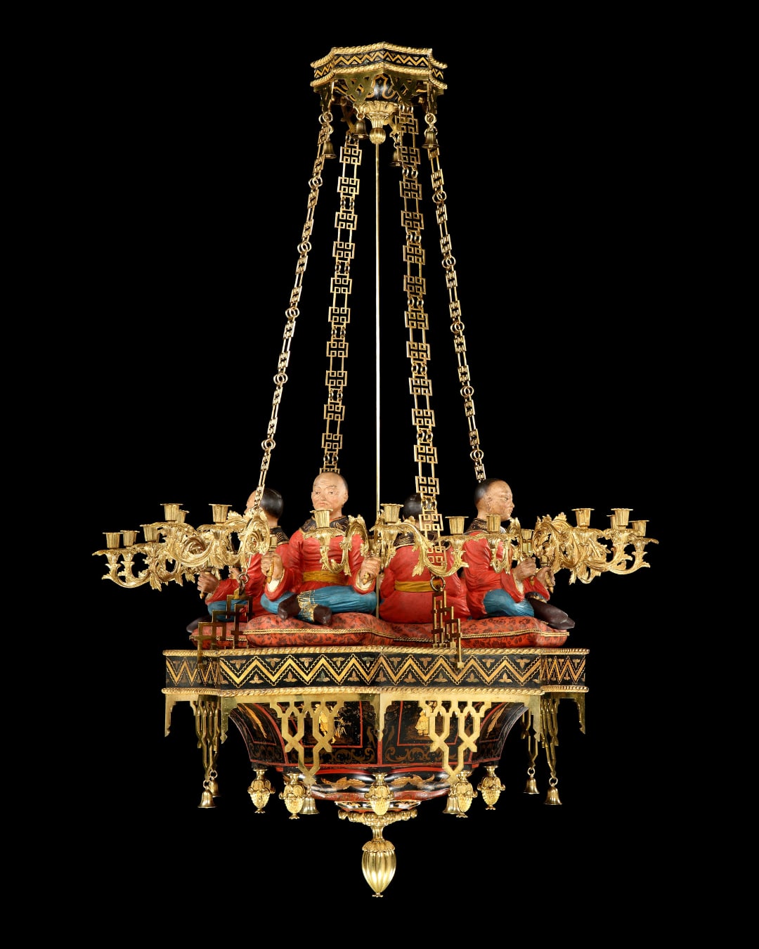A REGENCY TWENTY FOUR LIGHT CHANDELIER, English: circa 1825