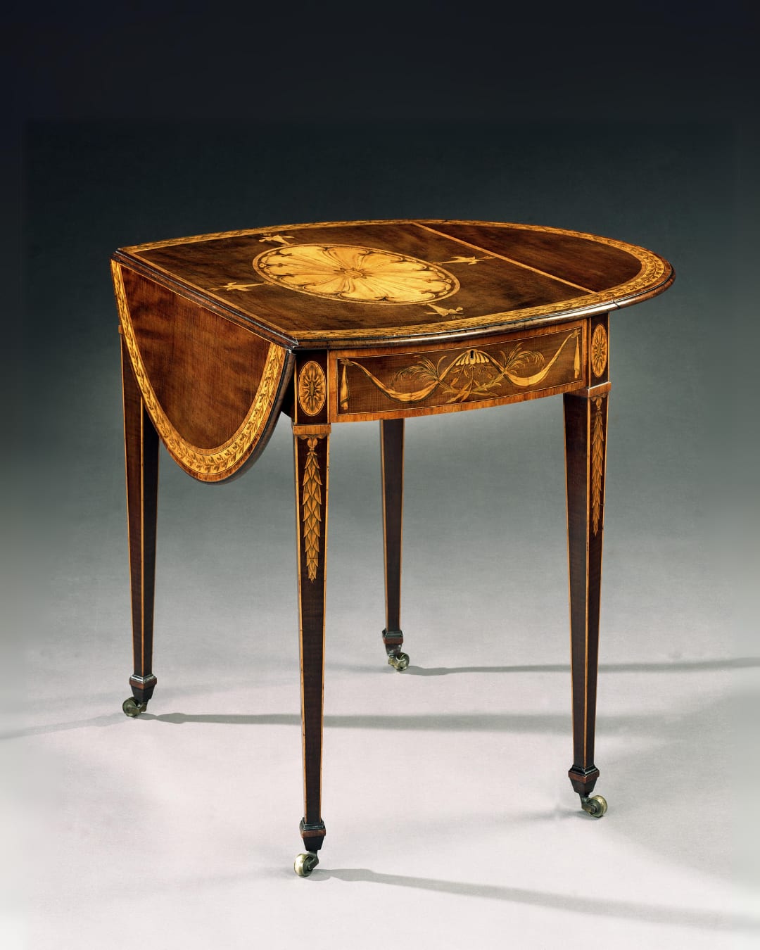 A GEORGE III PEMBROKE TABLE BY GEORGE SIMSON, English, circa 1790