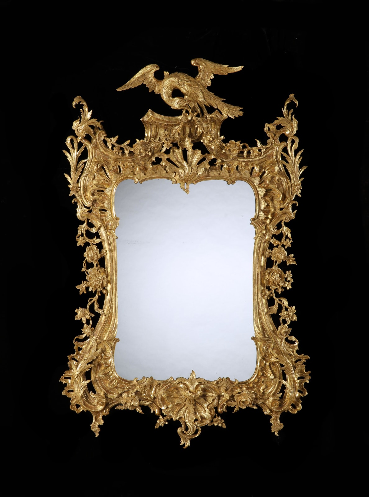 AN IRISH GEORGE II MIRROR, Irish, circa 1755