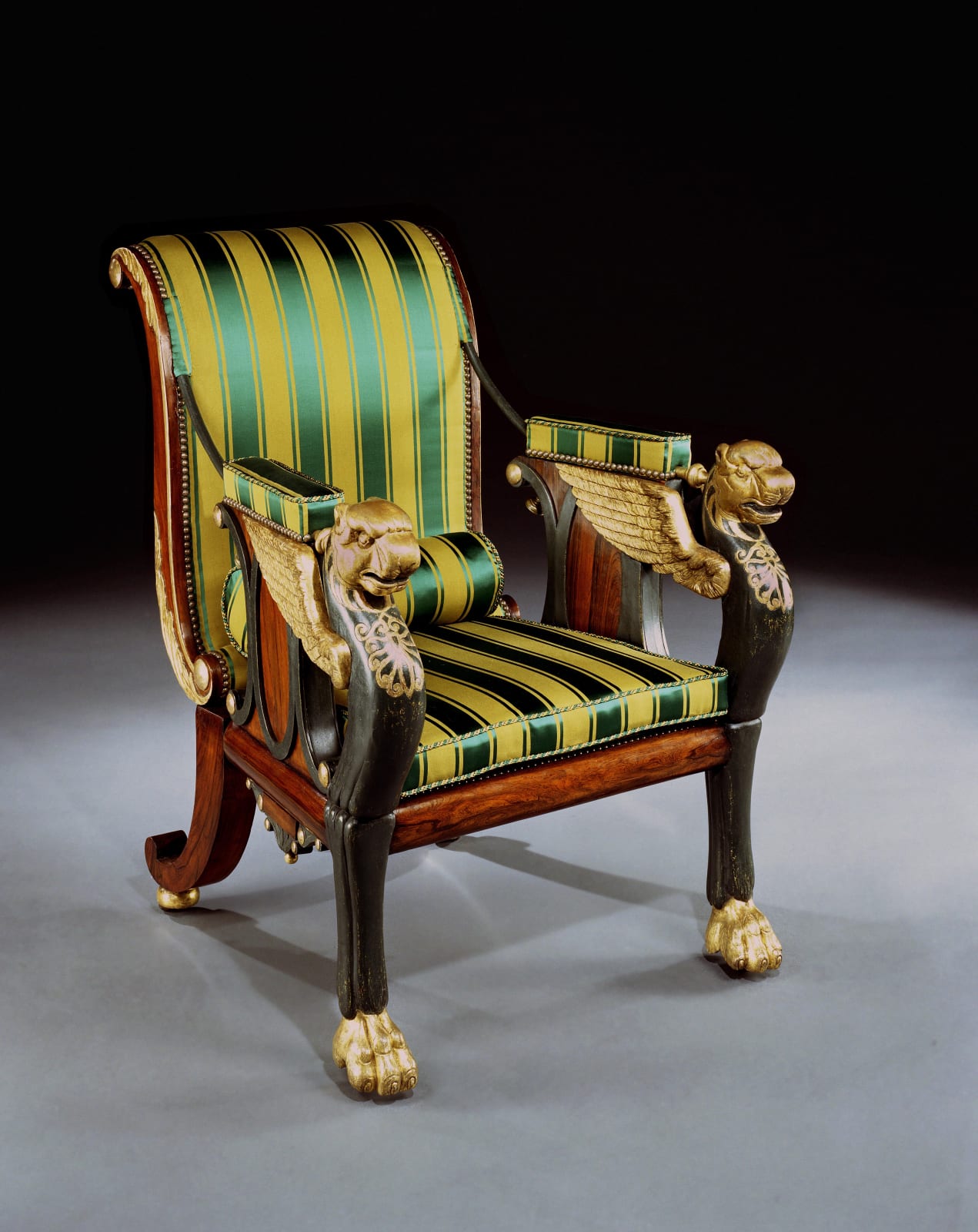 WILLIAM POCOCK'S RECLINING PATENT CHAIR, English, circa 1815