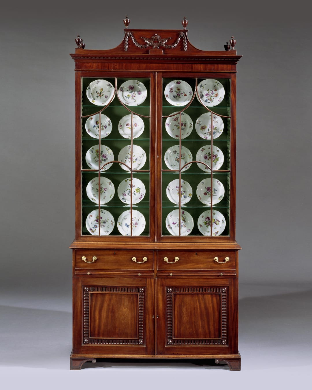 A GEORGE III MAHOGANY BOOKCASE, English, circa 1770