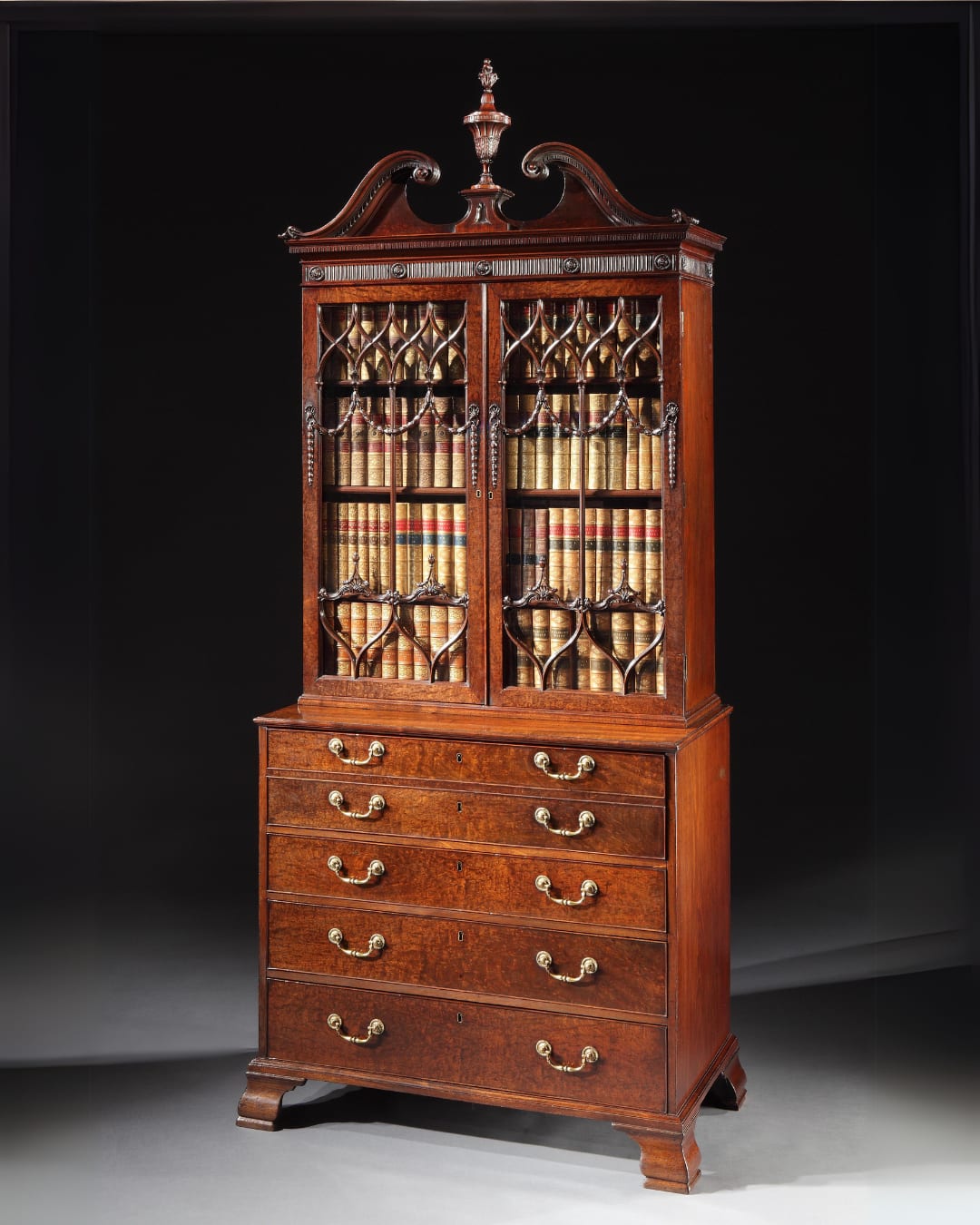 THE SUTTON HALL SECRÉTAIRE BOOKCASE, English, circa 1775