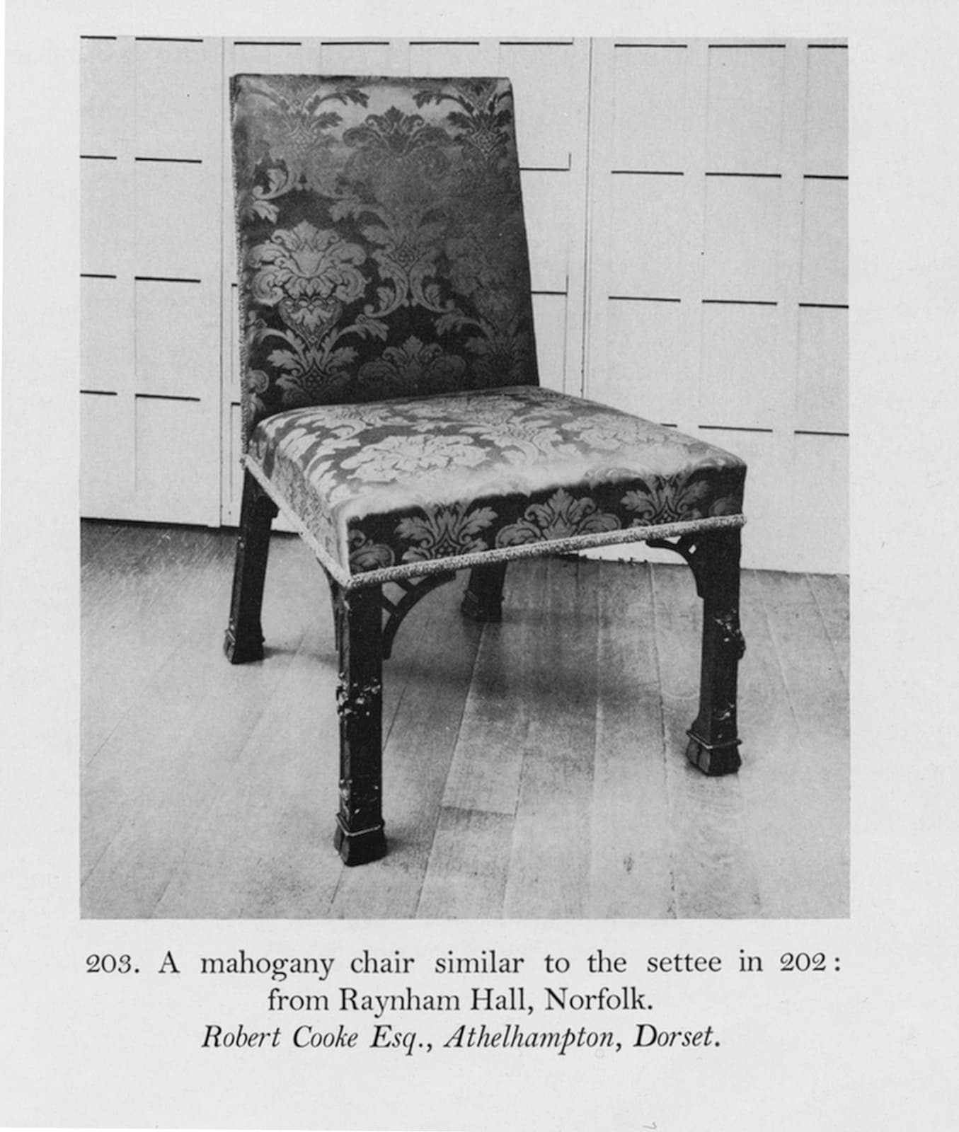 THE RAYNHAM HALL CHAIRS, English, circa 1755