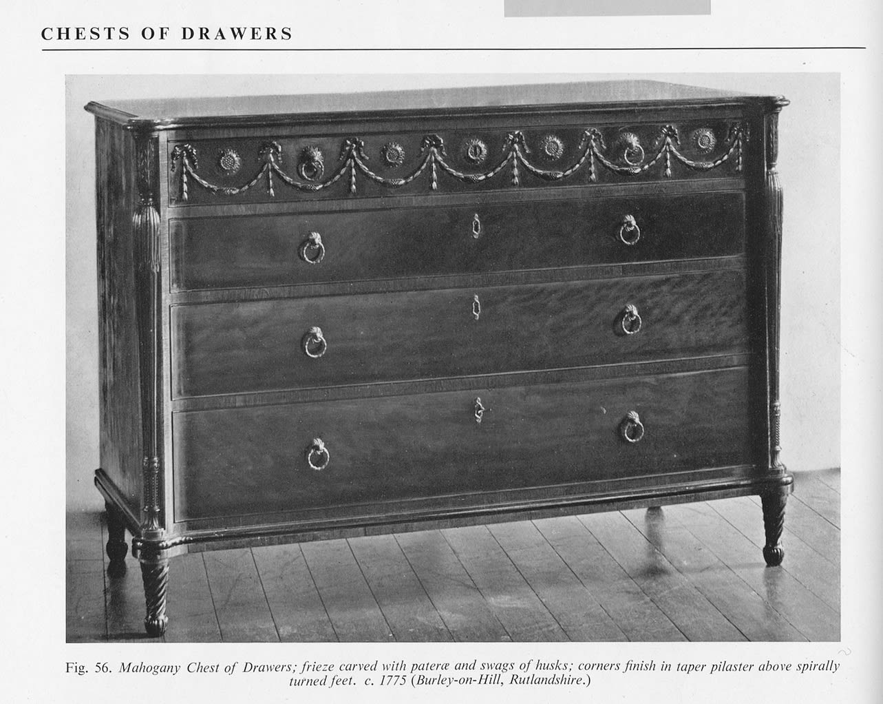 THE RONALD D. PHILLIPS CHEST OF DRAWERS, English, circa 1780