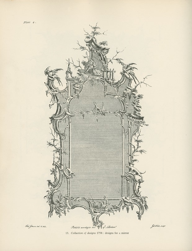 A GEORGE III GILTWOOD MIRROR ATTRIBUTED TO THOMAS JOHNSON, English, circa 1765