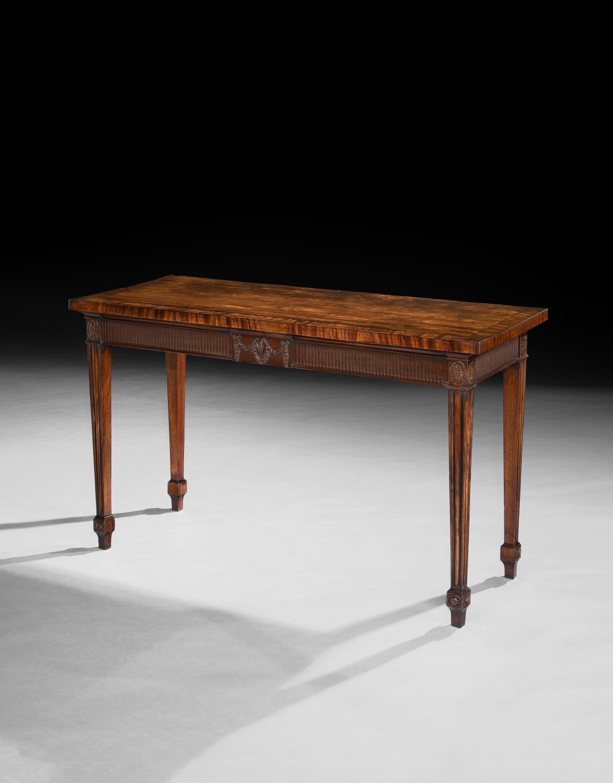 A PAIR OF GEORGE III MAHOGANY SIDE TABLES, English, circa 1770