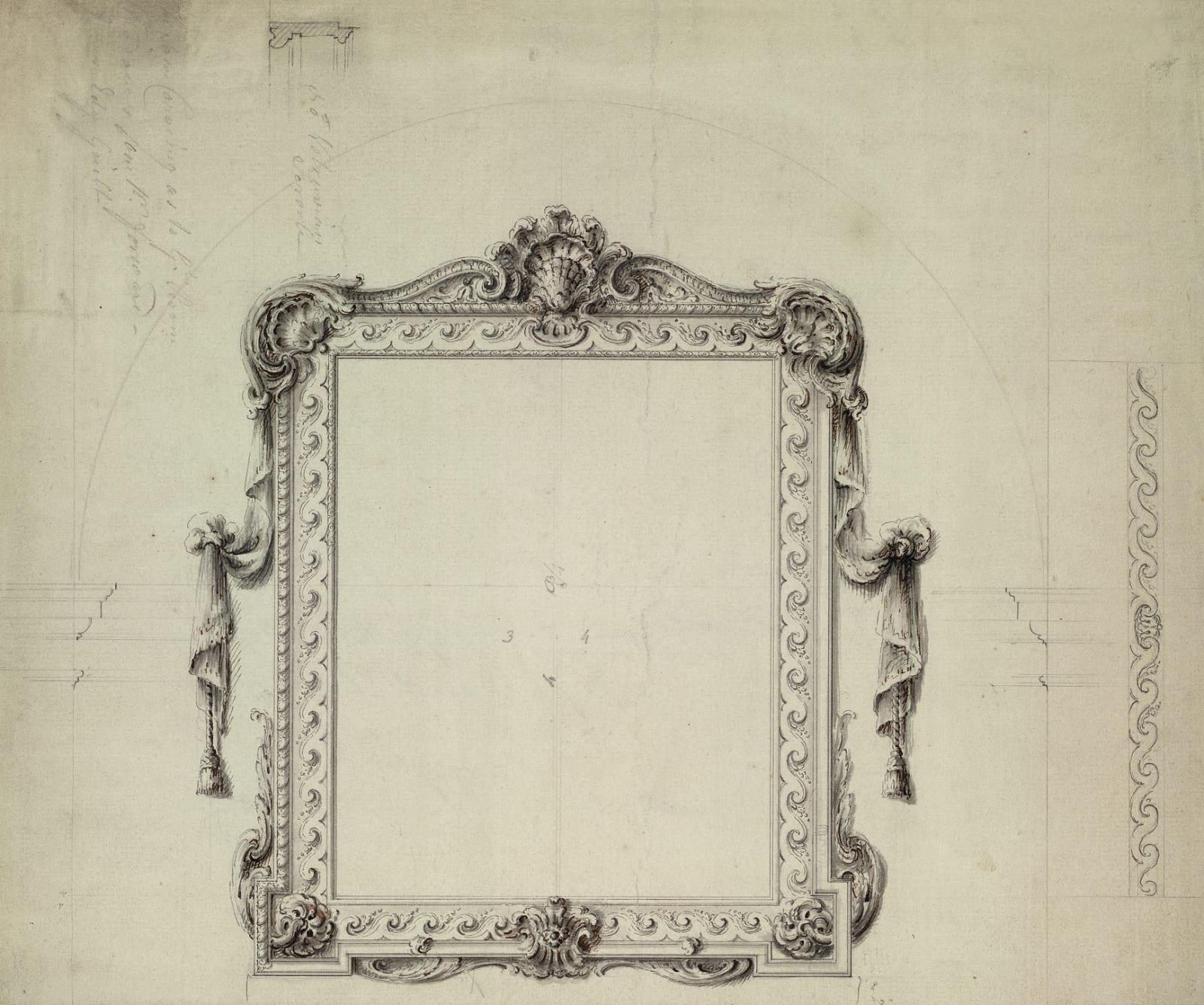 THE MILTON ABBEY VARDY MIRROR, English, circa 1750