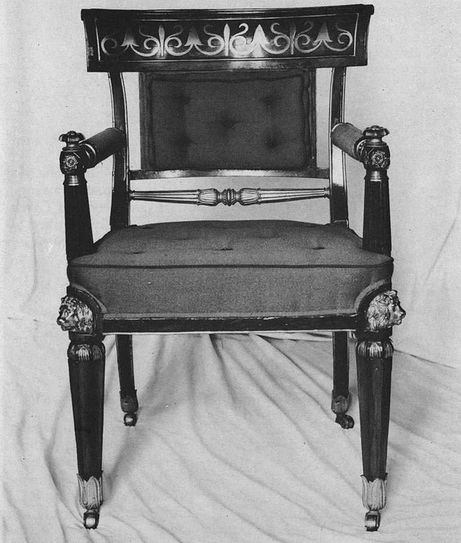 THE LIVERPOOL TOWN HALL SALOON CHAIRS, English, 1825
