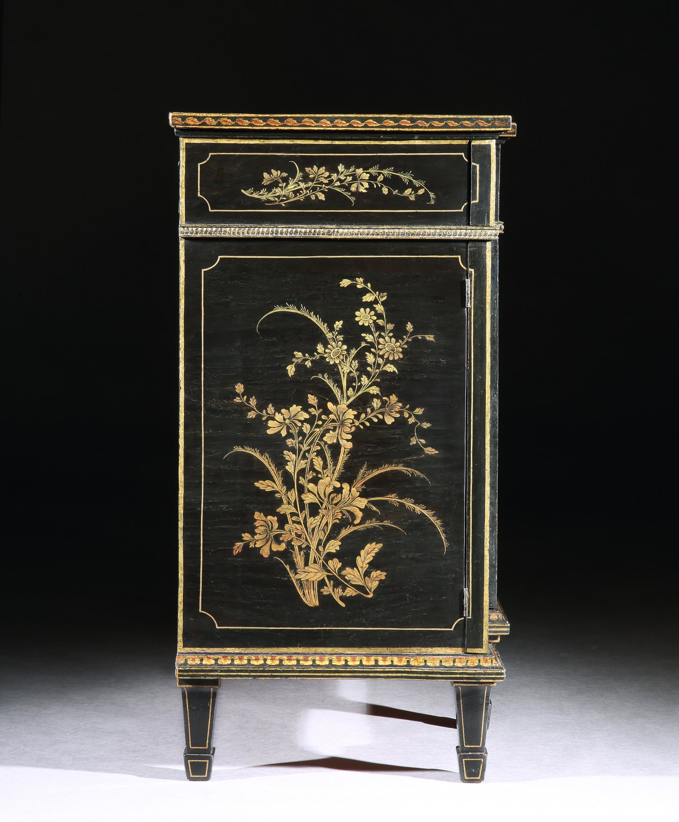 THE HAREWOOD HOUSE LACQUER CABINET, English, circa 1770