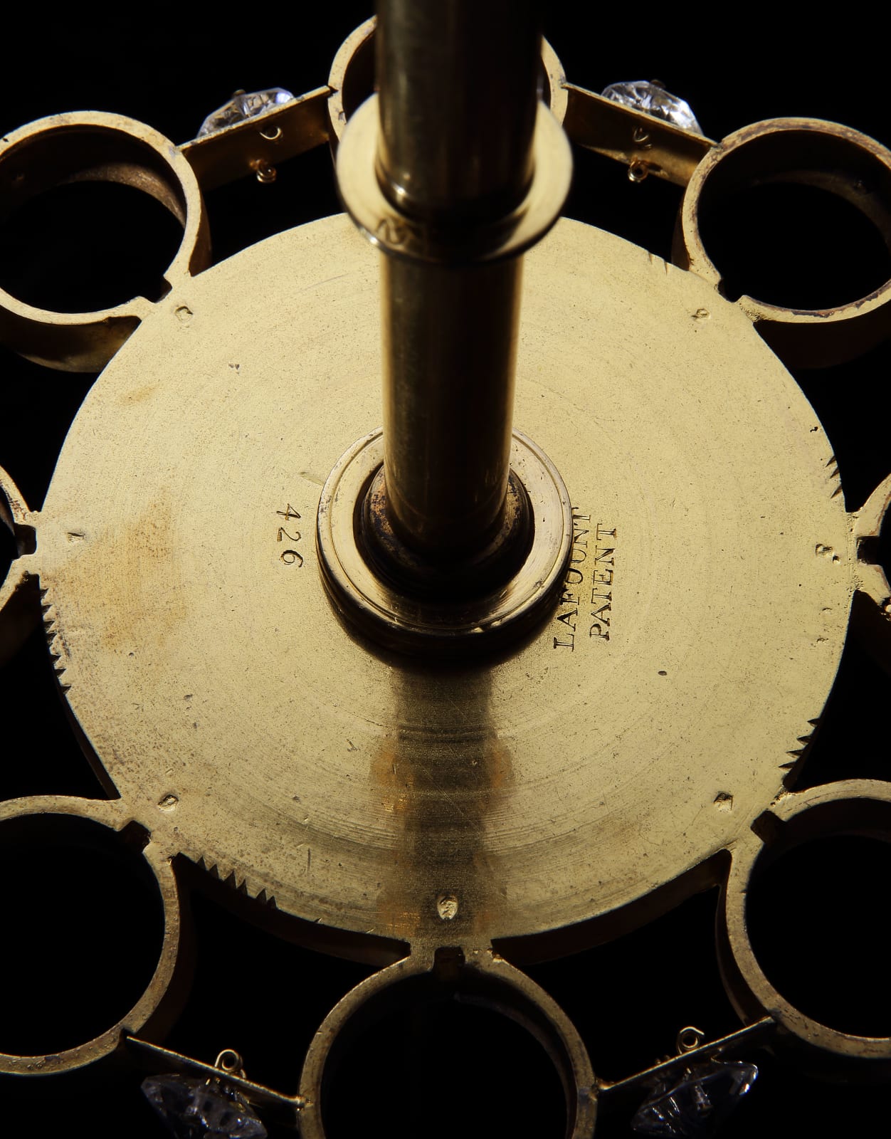 A GEORGE III CHANDELIER BY MOSES LAFOUNT, NO. 426, English, circa 1800