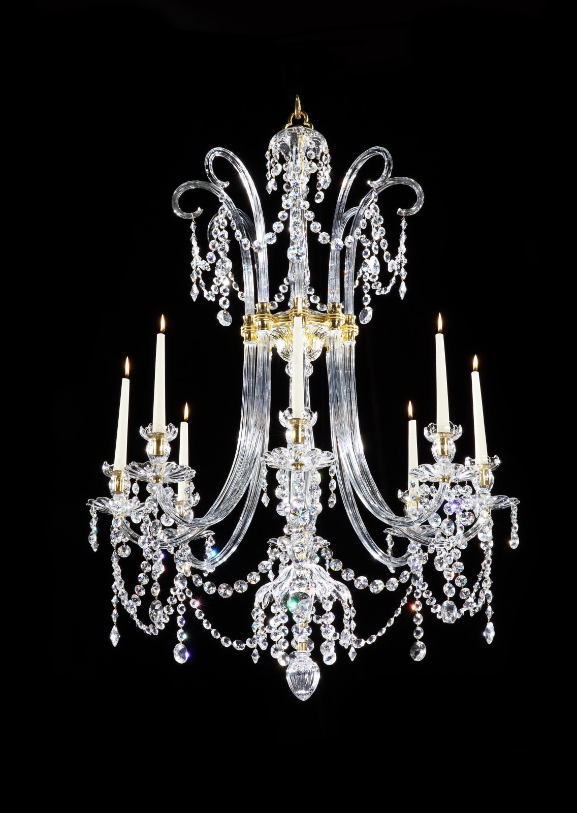 A PAIR OF GEORGE III CHANDELIERS, English, circa 1800