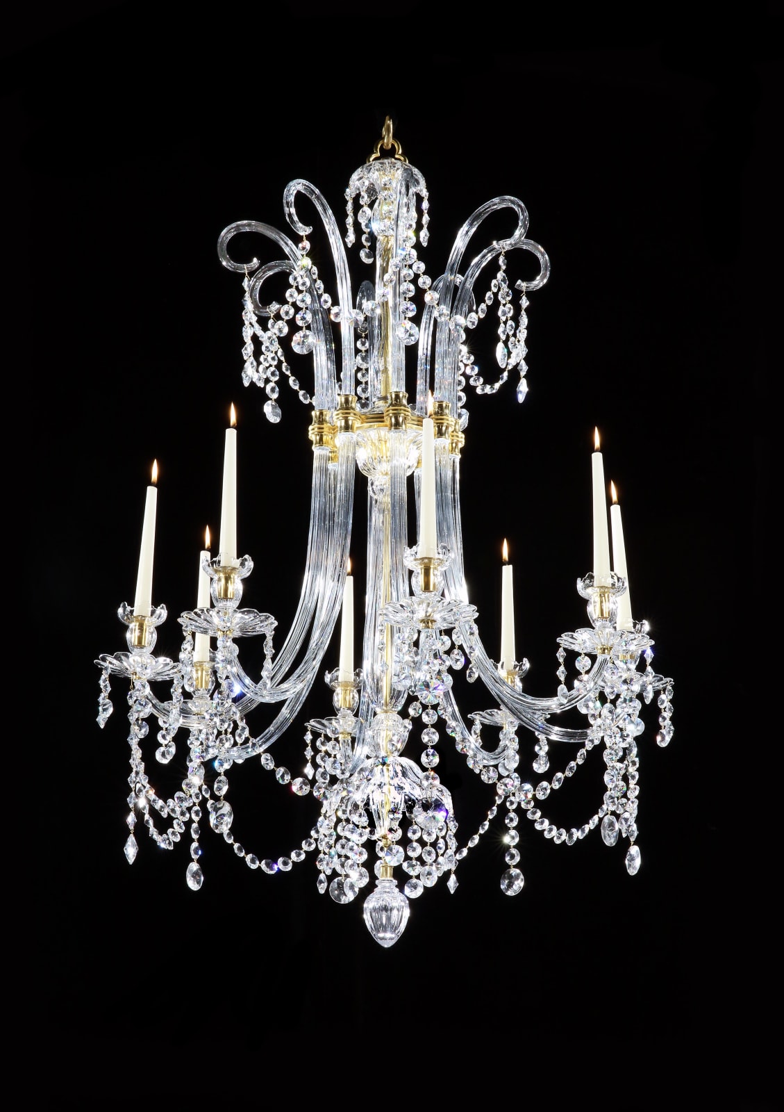 A PAIR OF GEORGE III CHANDELIERS, English, circa 1800