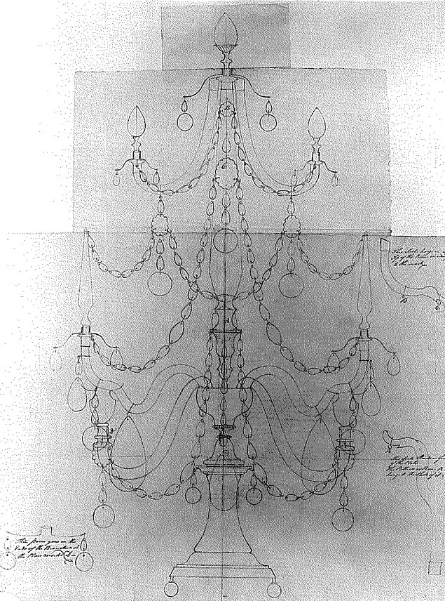 A PAIR OF GEORGE III CUT GLASS CANDELABRA, English, circa 1765