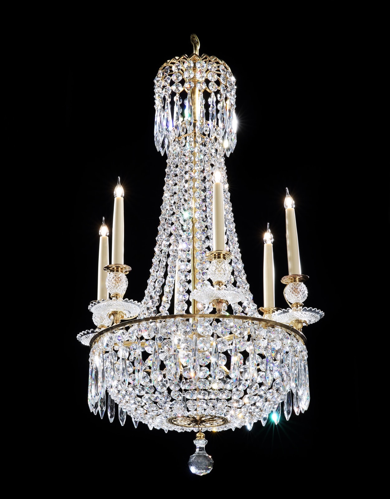 A PAIR OF CHANDELIERS BY JOHN BLADES, English, circa 1815