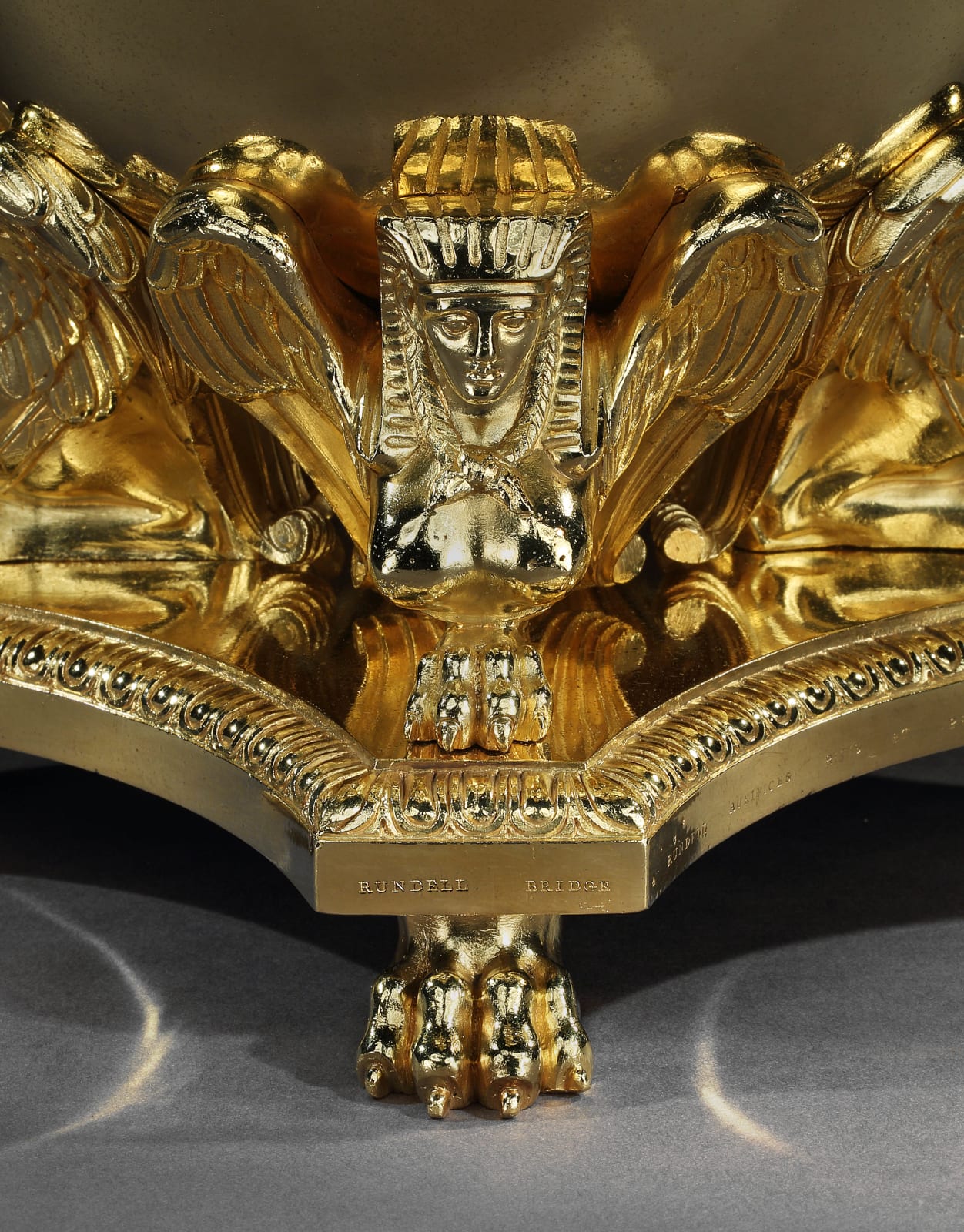 A PAIR OF GEORGE III GILT BRONZE WINE COOLERS, English, circa 1805