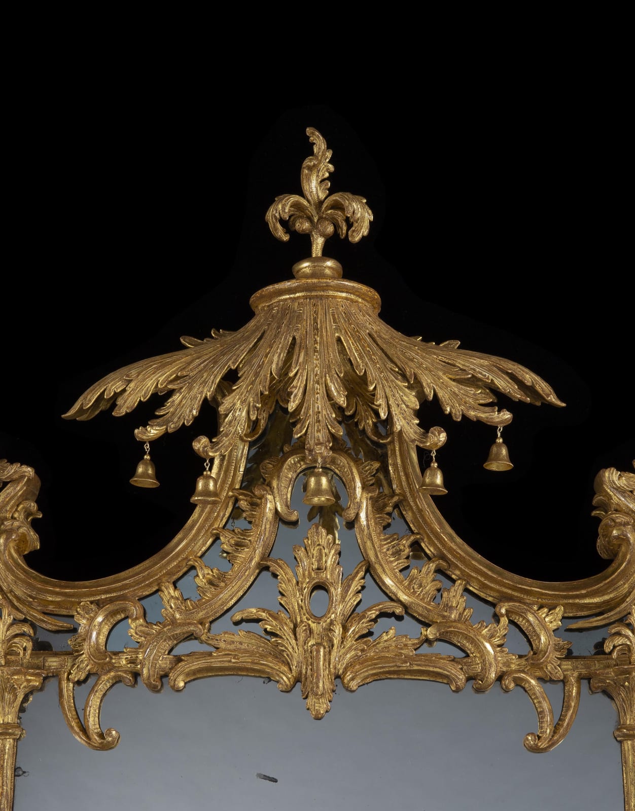 A GEORGE III GILTWOOD MIRROR, English, circa 1765