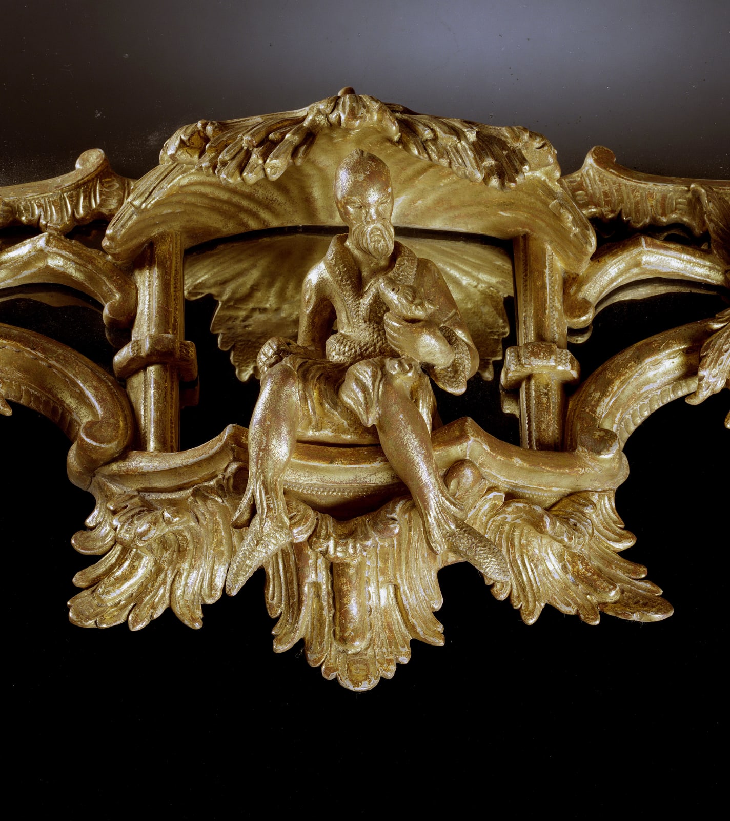 A GEORGE III GILTWOOD MIRROR, English, circa 1760