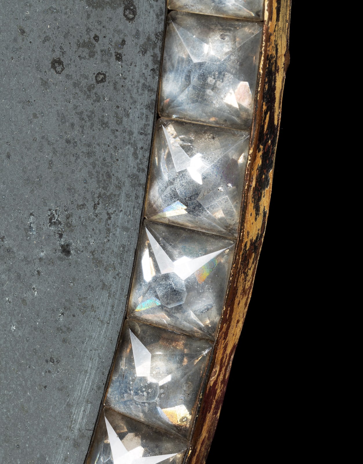 A PAIR OF IRISH GEORGE III CUT GLASS MIRRORS, Irish, circa 1780