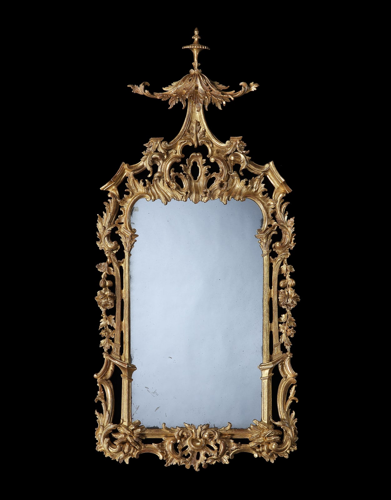 A PAIR OF GEORGE III GILTWOOD MIRRORS, English, circa 1765