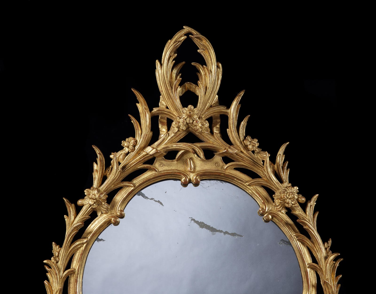 A PAIR OF GEORGE II GILTWOOD MIRRORS , English, circa 1755
