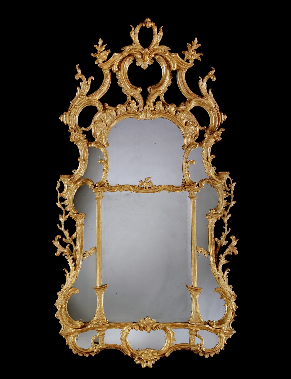 A PAIR OF GEORGE III GILTWOOD MIRRORS , English, circa 1765