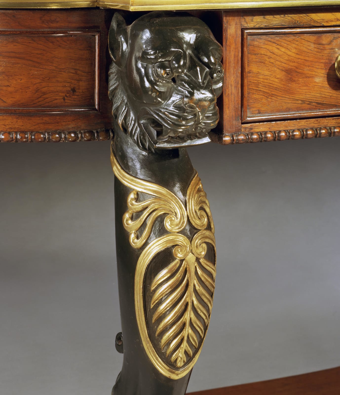 A REGENCY ROSEWOOD LIBRARY TABLE, English: circa 1815