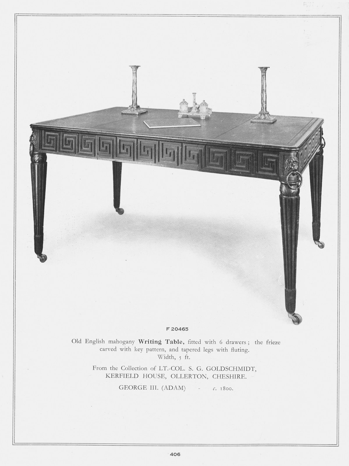 THE GUINNESS WRITING TABLE, English, circa 1815