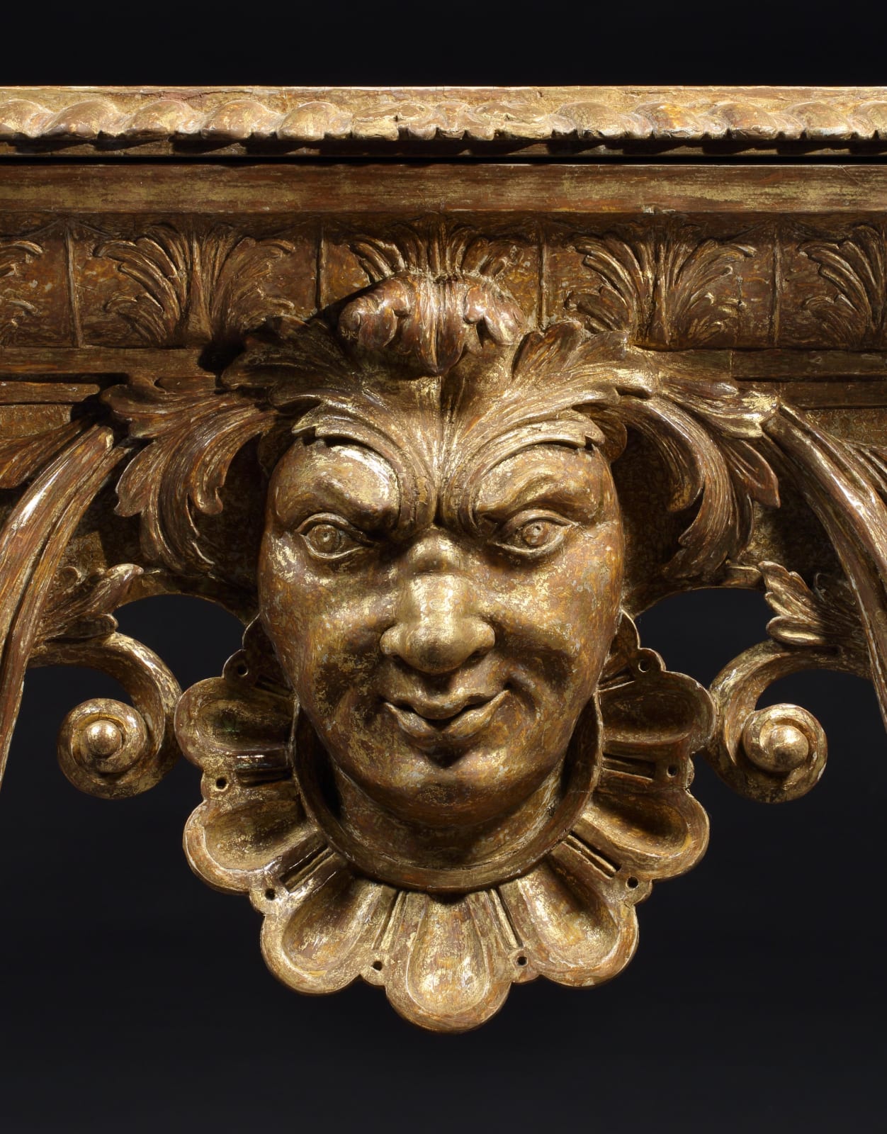 A QUEEN ANNE GILTWOOD AND GESSO TABLE, English, circa 1710