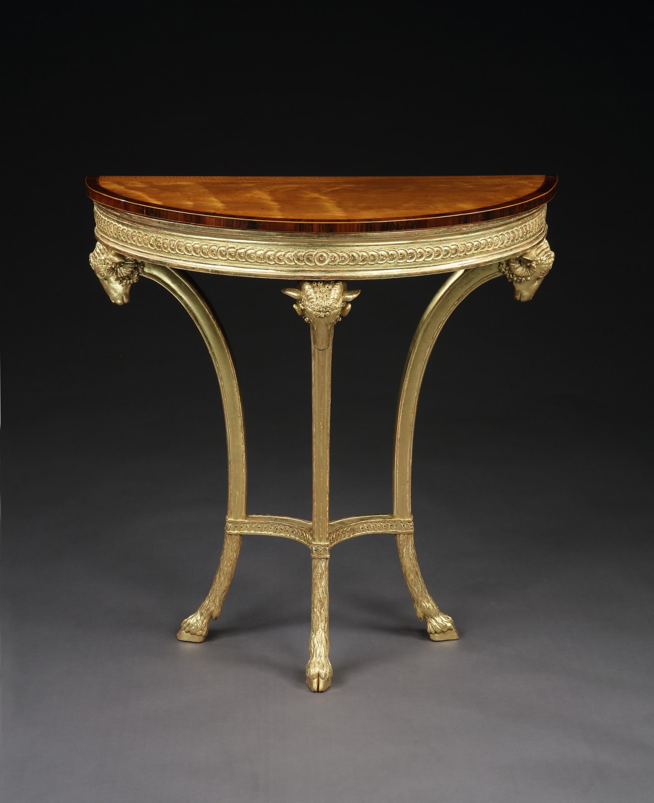 A PAIR OF GEORGE III SATINWOOD PIER TABLES, English, circa 1780