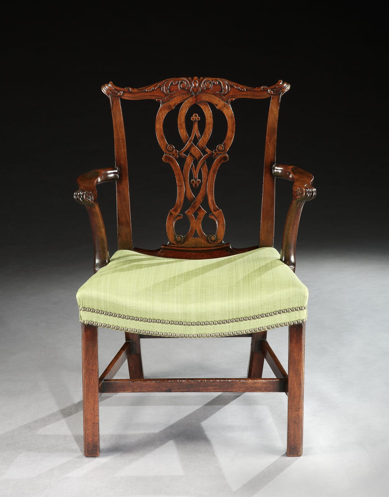 THE ST. GILES HOUSE LIBRARY CHAIRS, English, circa 1760