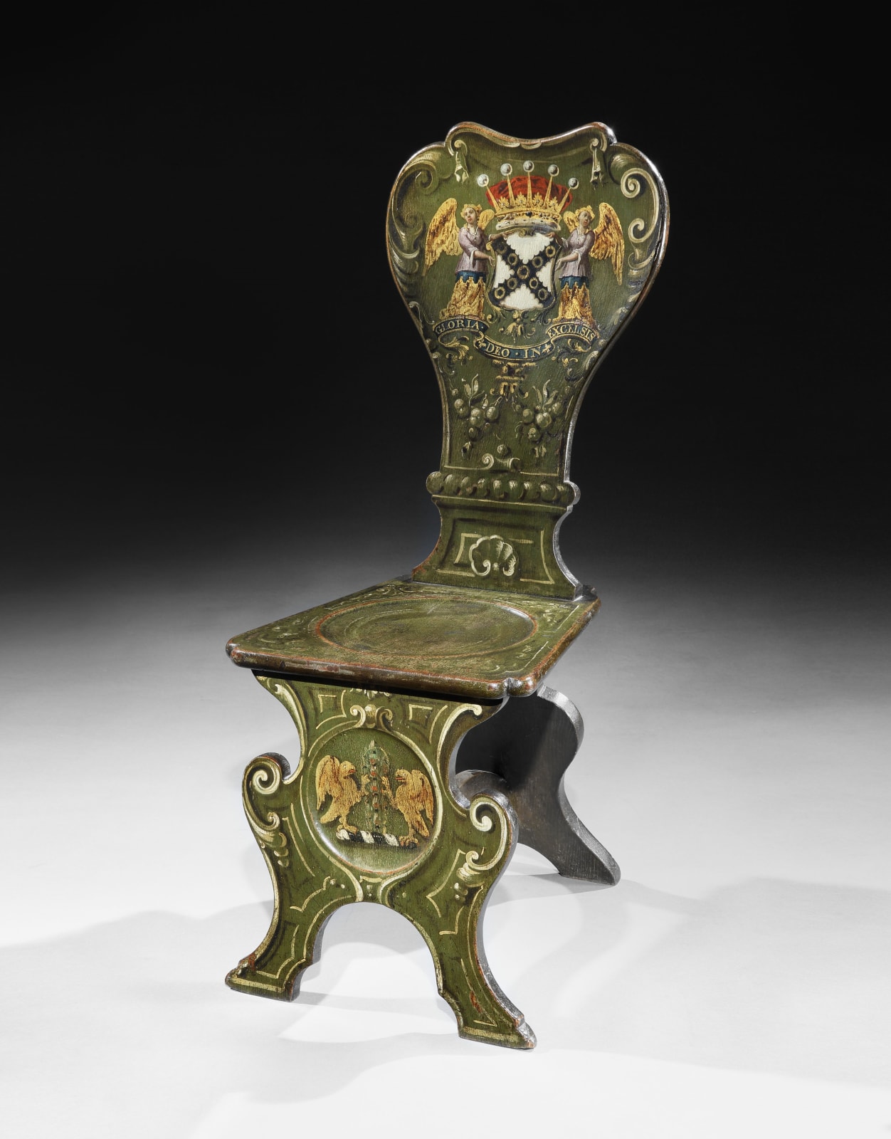 THE SUTTON SCARSDALE HALL CHAIRS, English, circa 1730