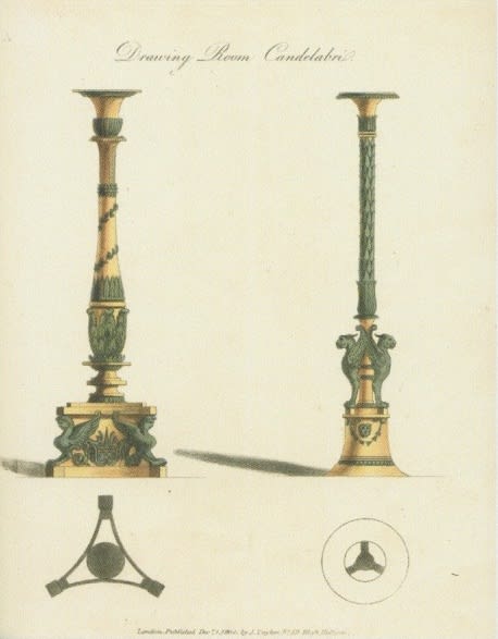 A PAIR OF REGENCY PARCEL GILT TORCHÈRES , English, circa 1815