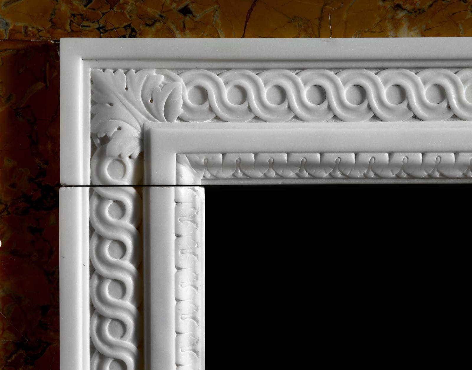 A GEORGE III MARBLE CHIMNEYPIECE , English, circa 1775