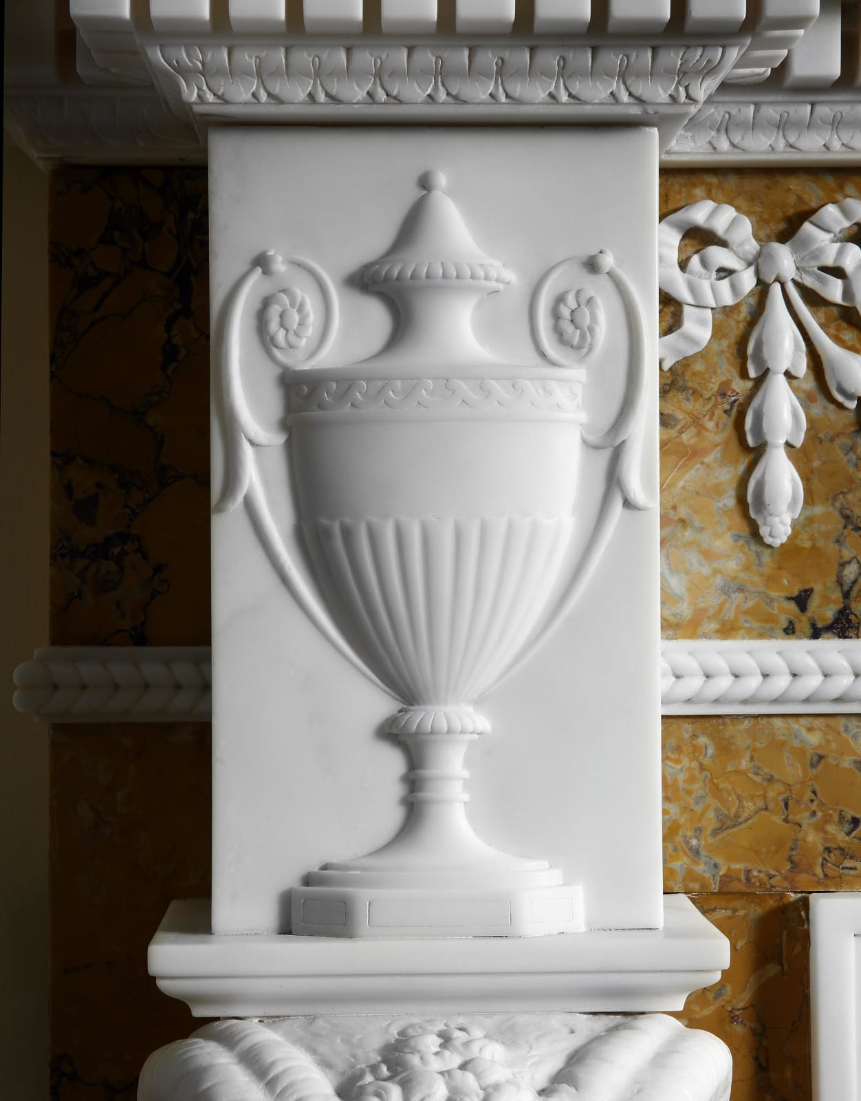 A GEORGE III MARBLE CHIMNEYPIECE , English, circa 1775