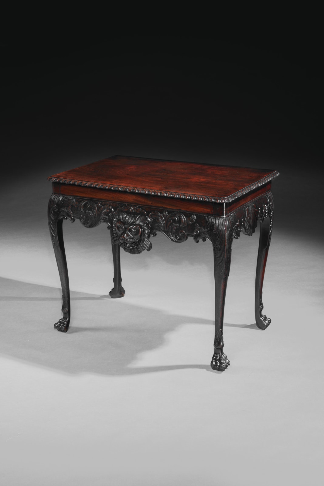 AN IRISH GEORGE II MAHOGANY SIDE TABLE, Irish, circa 1750