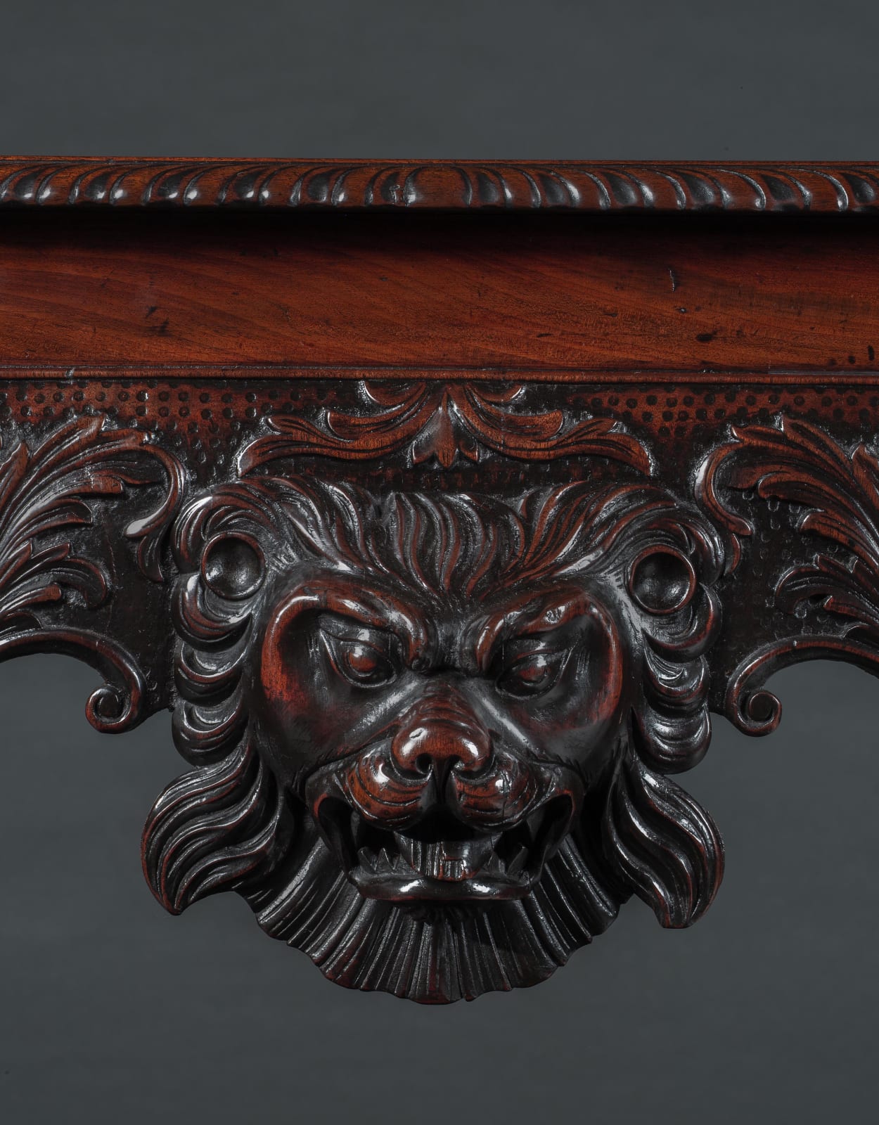 AN IRISH GEORGE II MAHOGANY SIDE TABLE, Irish, circa 1750