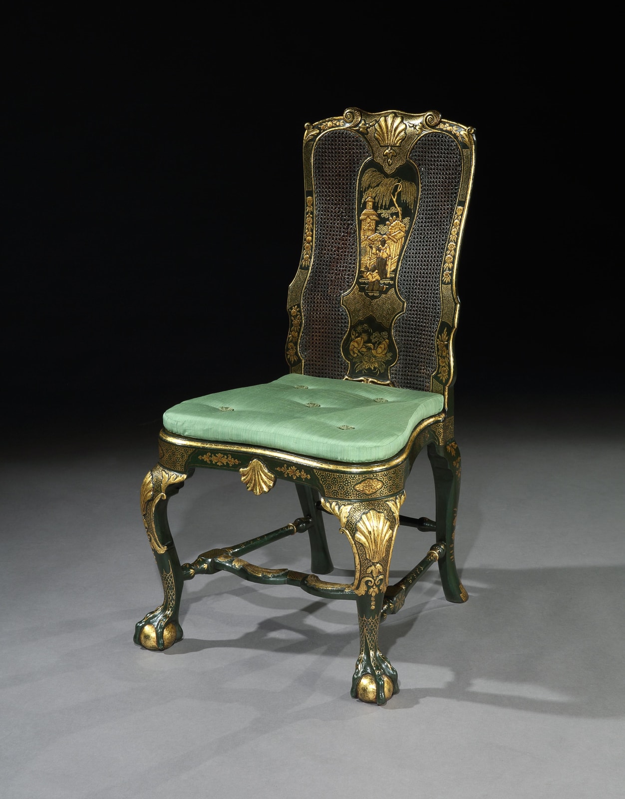 A PAIR OF GEORGE I CHAIRS ATTRIBUTED TO GILES GRENDEY, English, circa 1715