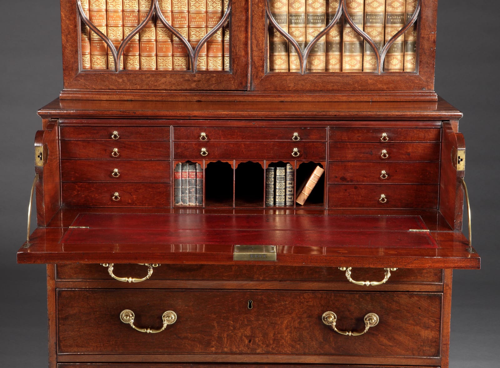THE SUTTON HALL SECRÉTAIRE BOOKCASE, English, circa 1775