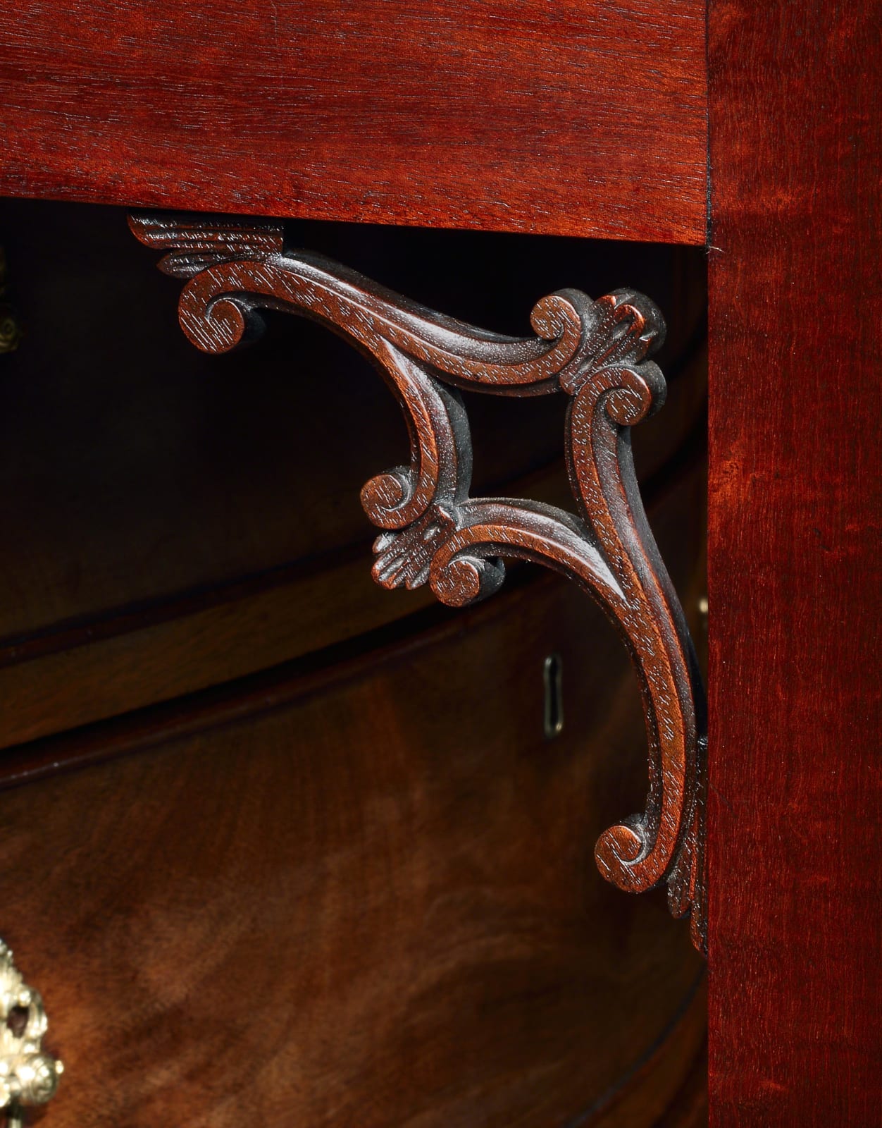 A GEORGE III MAHOGANY DRESSING COMMODE, English, circa 1770