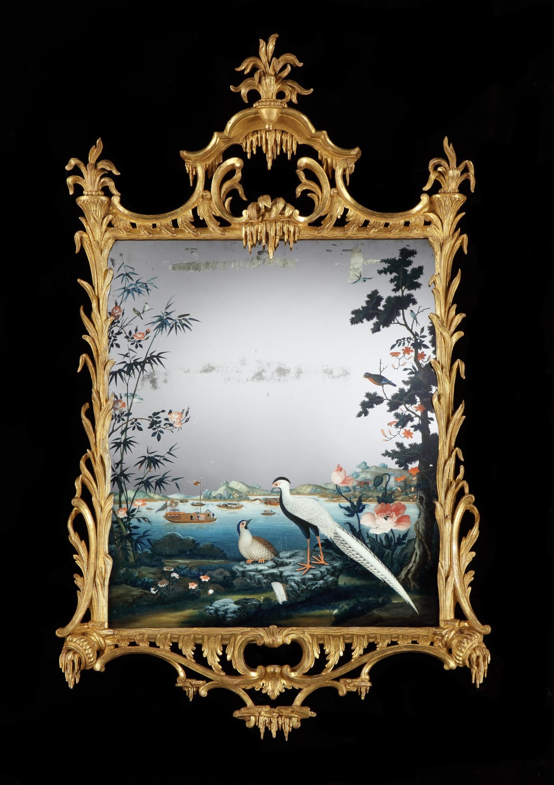 THE H. J. JOEL MIRROR PAINTINGS, The mirror paintings: Chinese export, circa 1765  The frames: modern, 20th century.