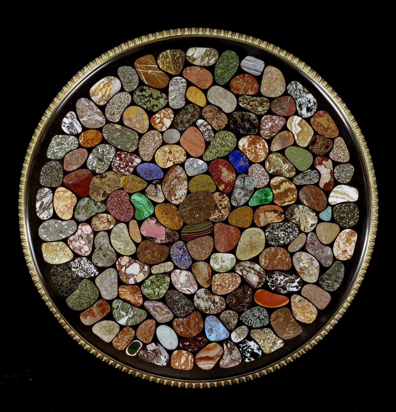 A SPECIMEN MARBLE CENTRE TABLE, English, circa 1880