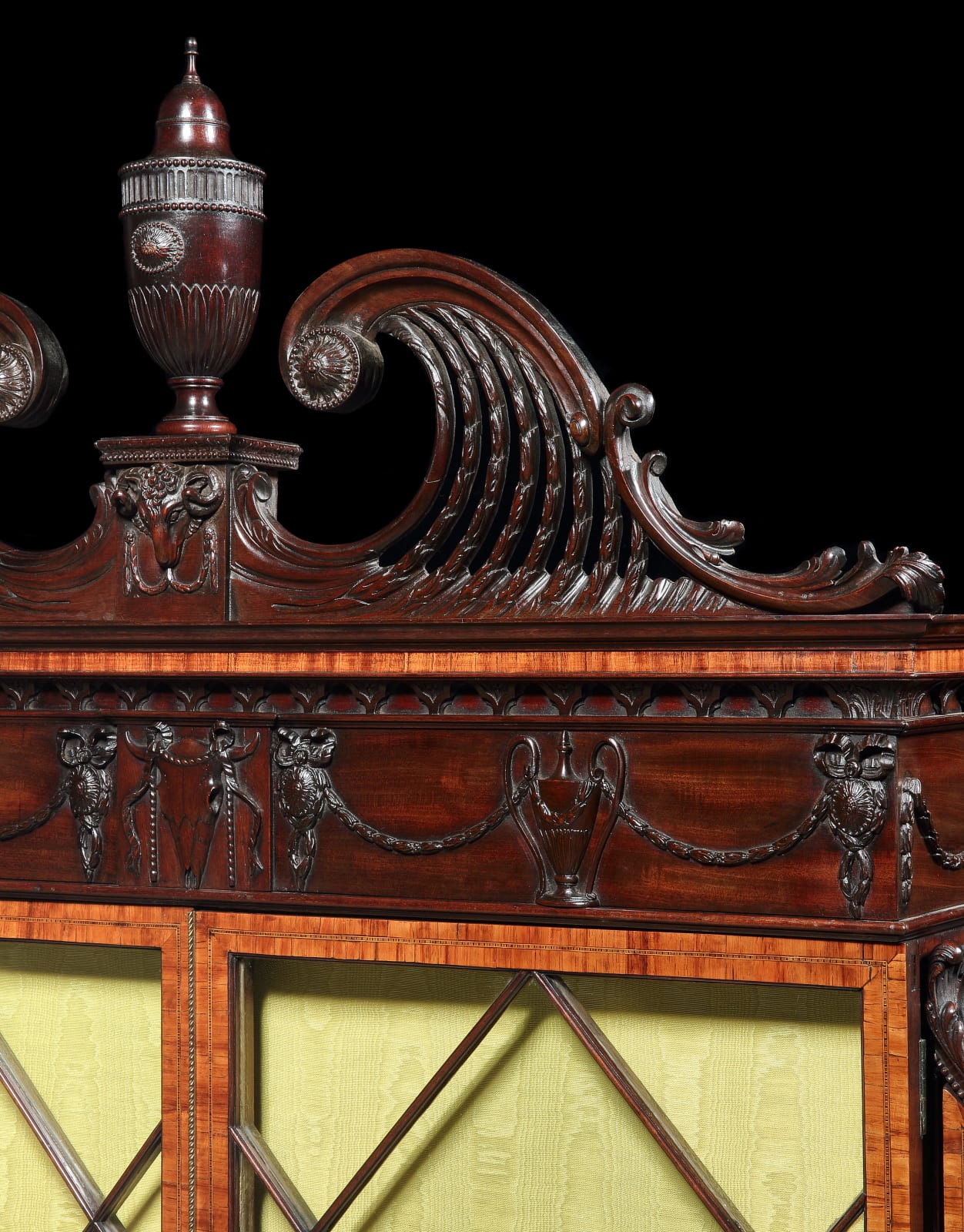 A GEORGE III MAHOGANY BOOKCASE, English, circa 1785