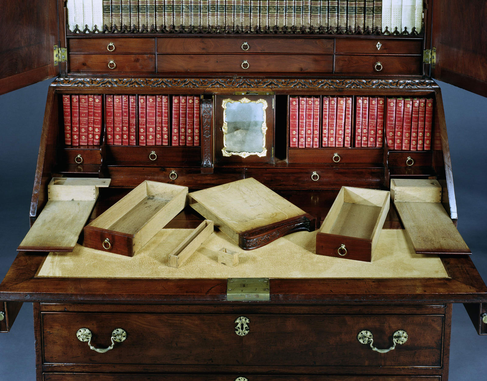 THE DAVID STYLE BUREAU CABINET, English, circa 1770