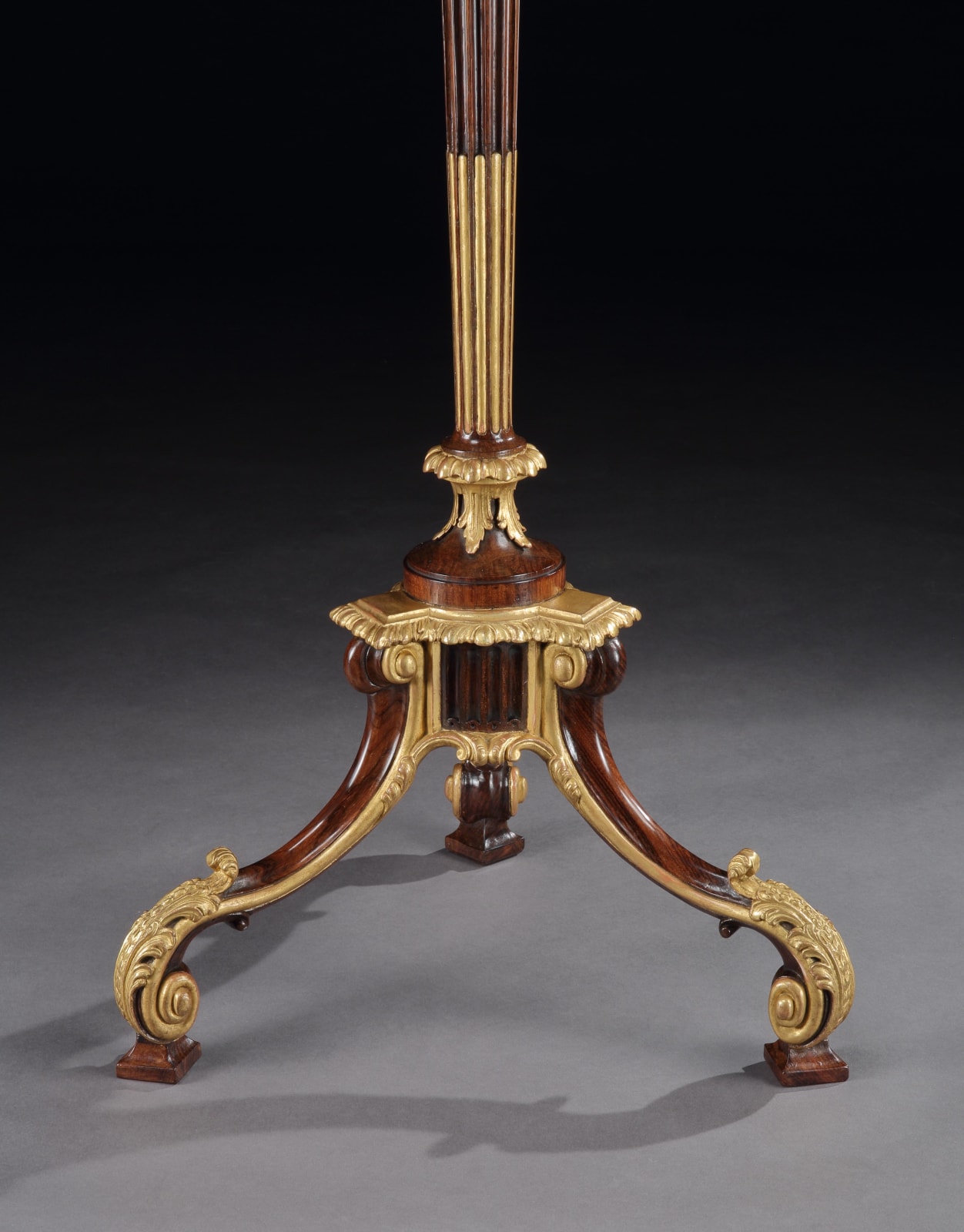 A PAIR OF GEORGE III ROSEWOOD TORCHÈRES , English, circa 1765